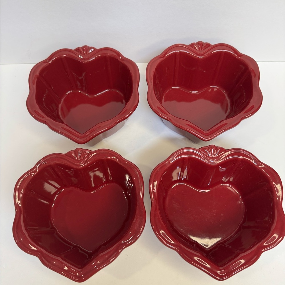 Princess house heart shaped ramekins